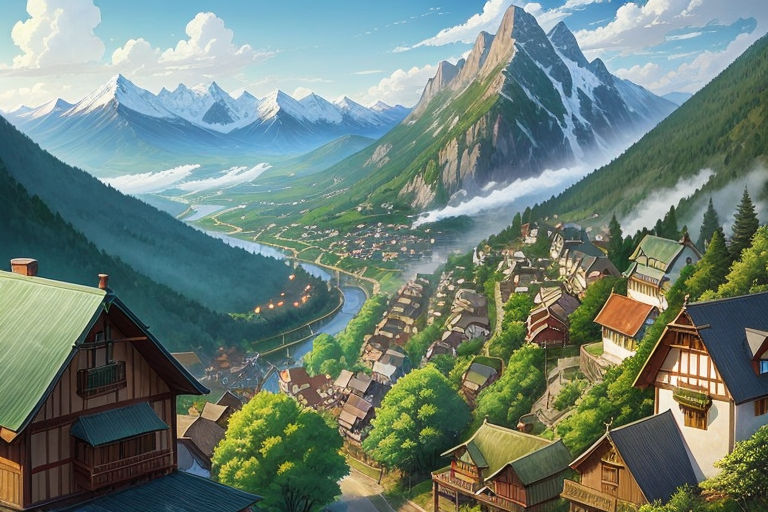 Anime Village Wallpapers  Top Free Anime Village Backgrounds   WallpaperAccess