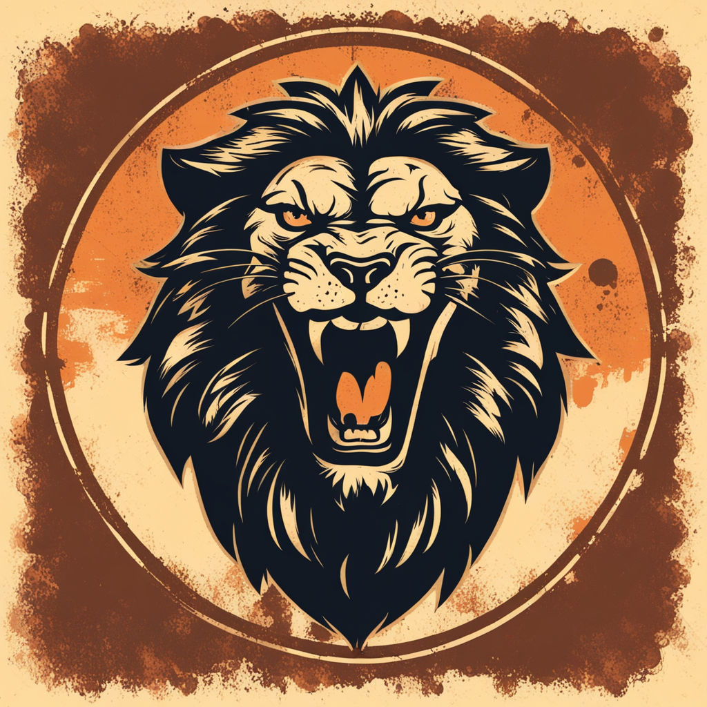 Lions Head Wild Animal Gamer Logo Template Vector Download