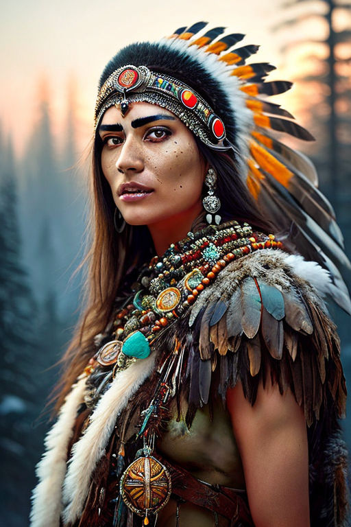 native american female war paint