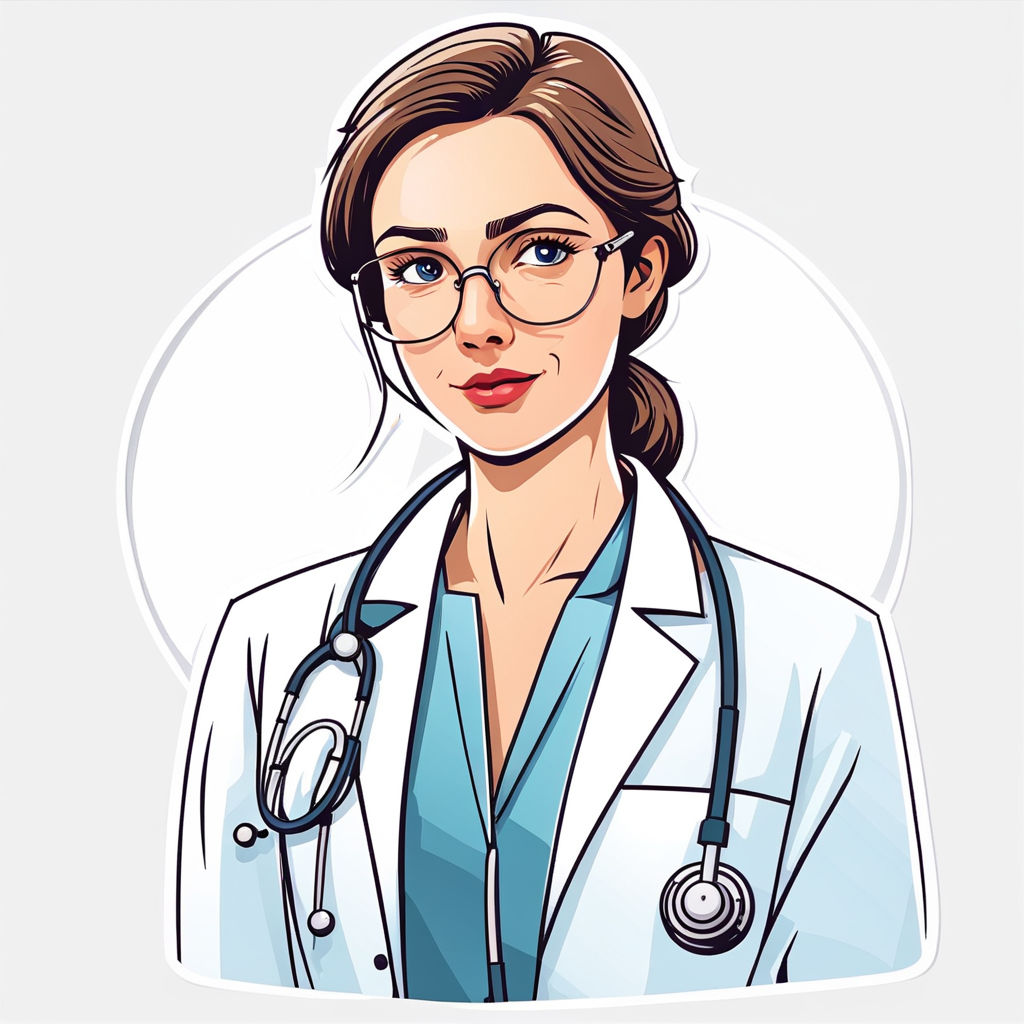 Sketch Illustration Young Woman Doctor Nurse Stock Illustration 522228325 |  Shutterstock