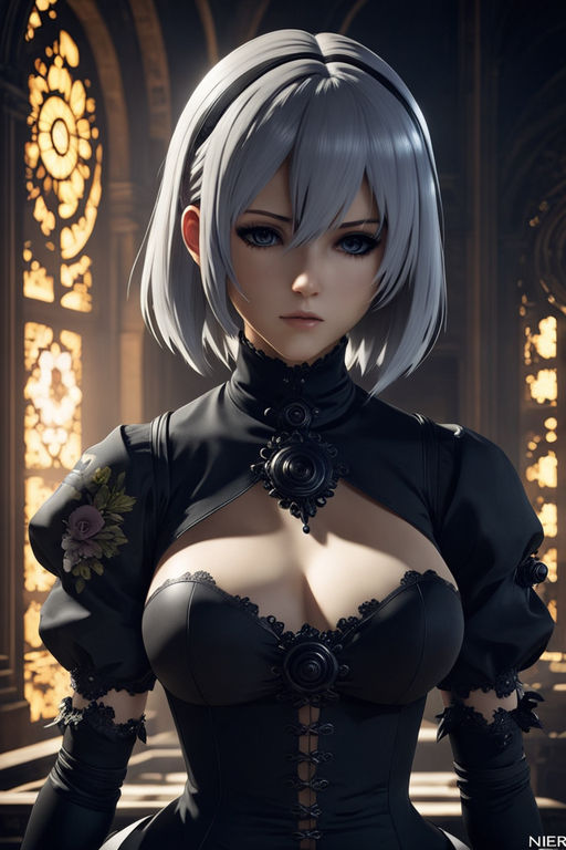 NieR Automata 2B have beautiful eyes 