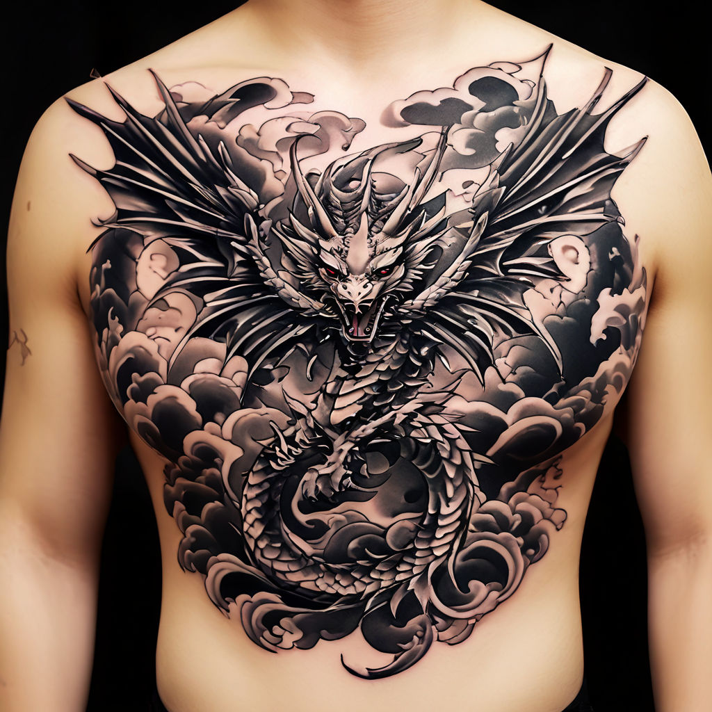Weaving a dragon tattoo