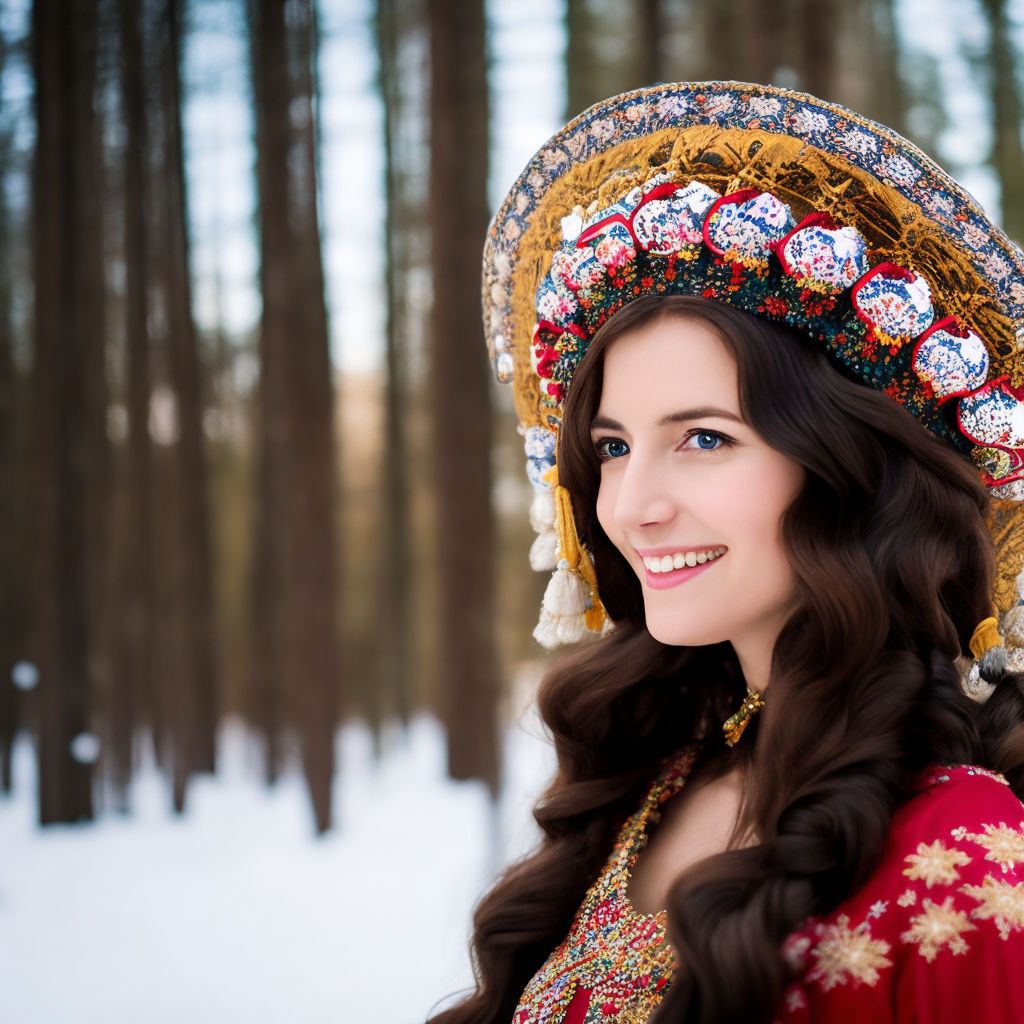 The Kokoshnik. Traditional Russian hairstyles and headgear.