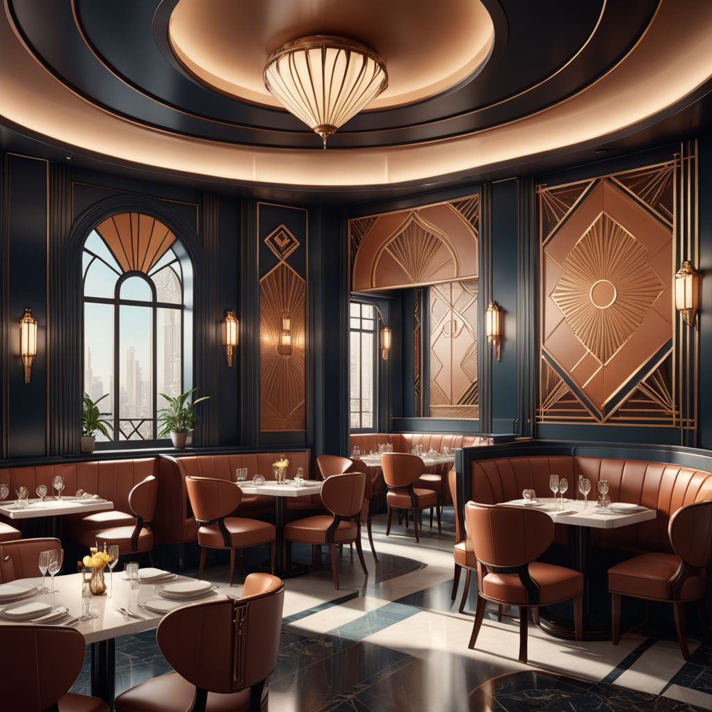 art deco restaurant interiors