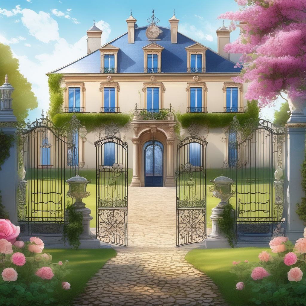 both-dunlin119: anime art-style mansion on fire in re:zero world with doors  and windows barricaded