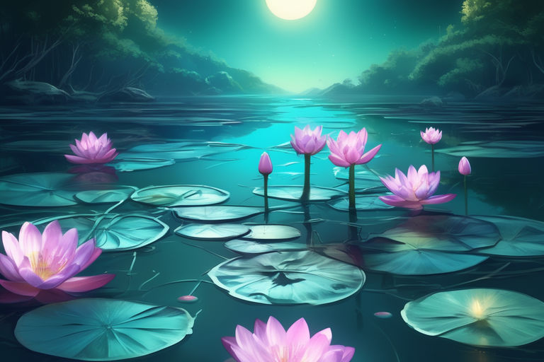 ▷ A Lotus Flower just Rose From Under Water by Zhize Lv, 2022, Painting