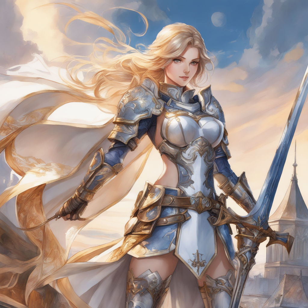 Card: White Paladin | Fantasy character design, Anime fantasy, Fantasy art