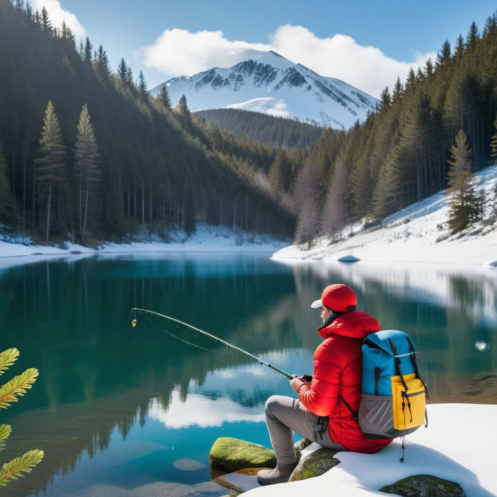 all dressed in waterproof clothing. They are participating in biometrics in  a fishing or gathering activity. There is a visible net and some other  objects floating in the water around them. The