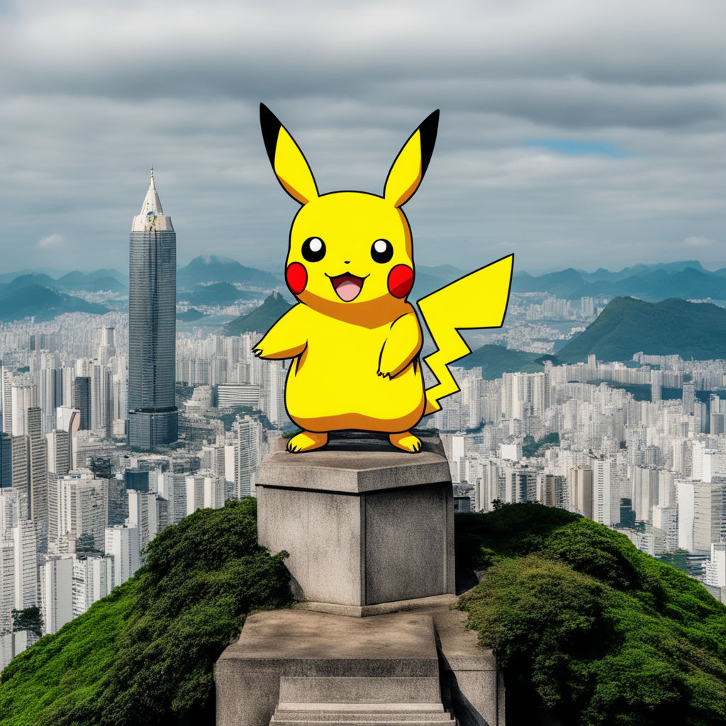 Pikachu na praça fotografia editorial. Imagem de grande - 172728827