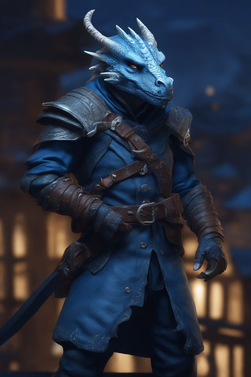 blue dragonborn dandd