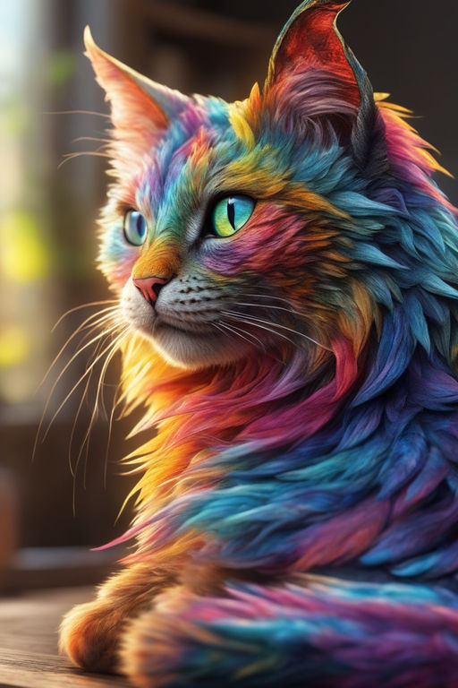 Floofy Cats Collection - Rainbow