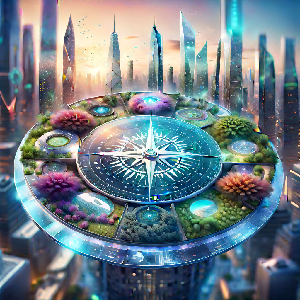 KREA - A solarpunk city coexisting with nature, digital art