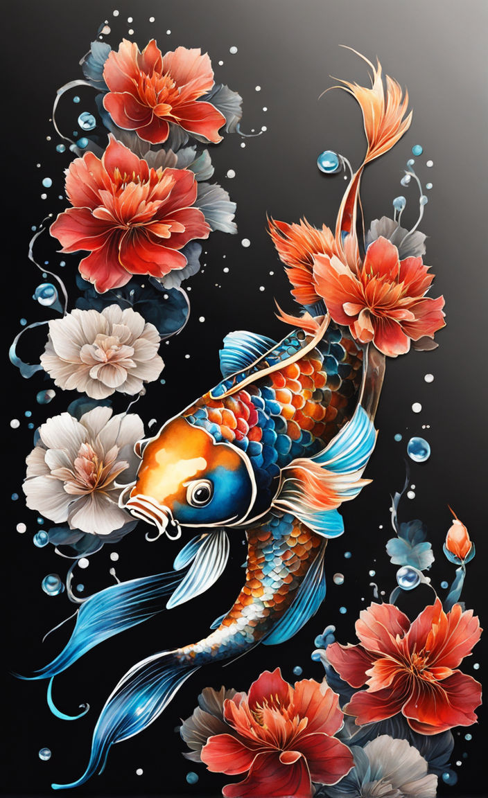 koi fish tattoo wallpaper