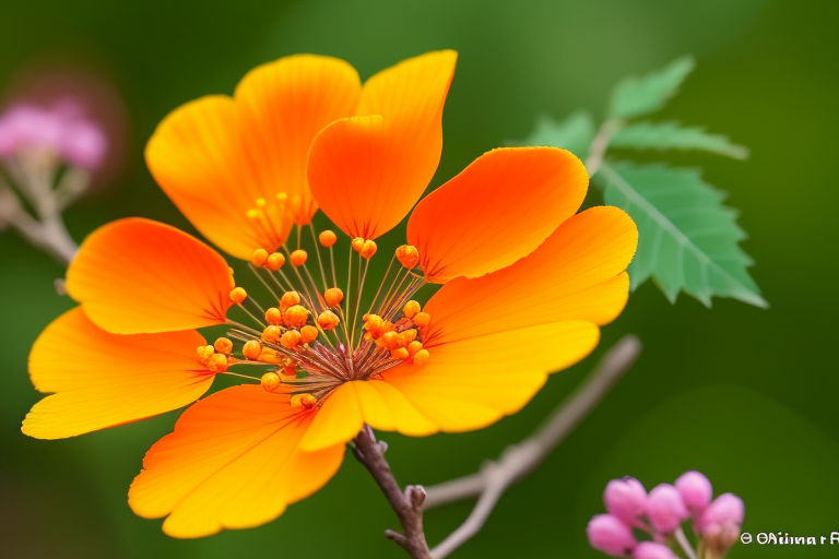 Image of macro shot of Korean spice viburnum flower petals