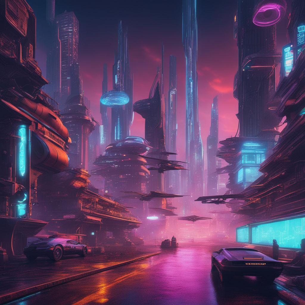 HD wallpaper: cyberpunk, artwork, street, futuristic, dark, science fiction