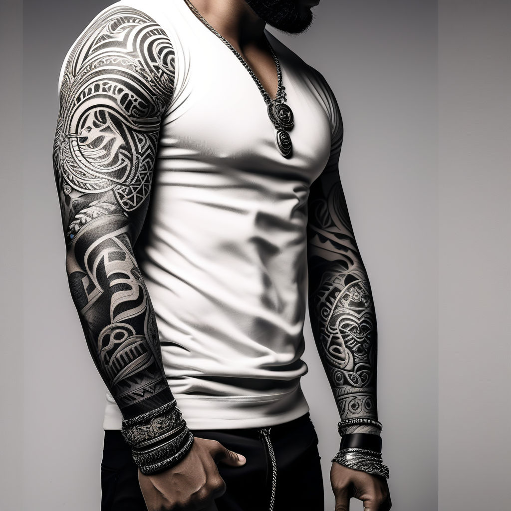 Man in black tank top with tattoo on shoulder photo – Free Grey Image on  Unsplash