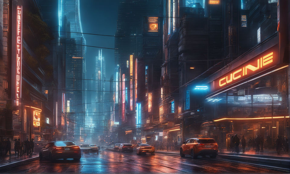 Cyberpunk city wallpaper in high definition