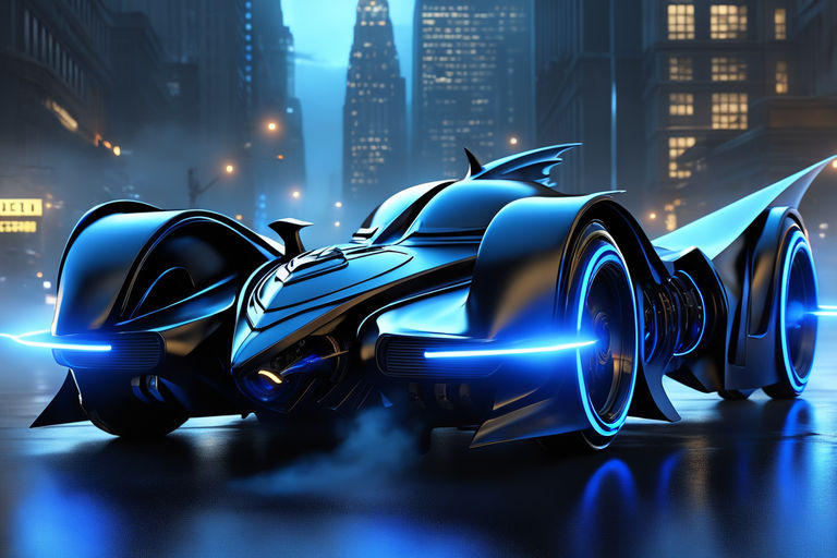 Batman Wallpaper 4K, Cyberpunk, Batmobile, Neon