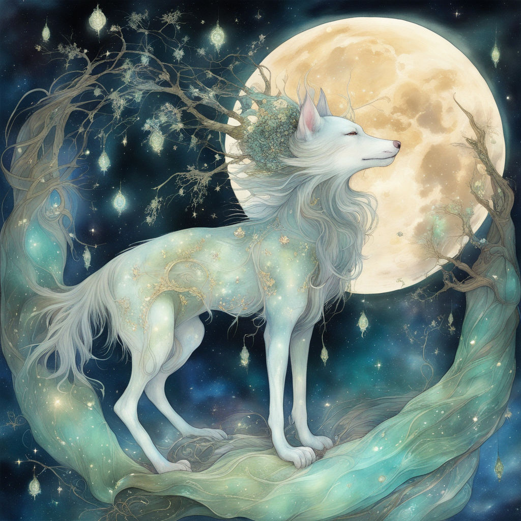 anime moon wolf