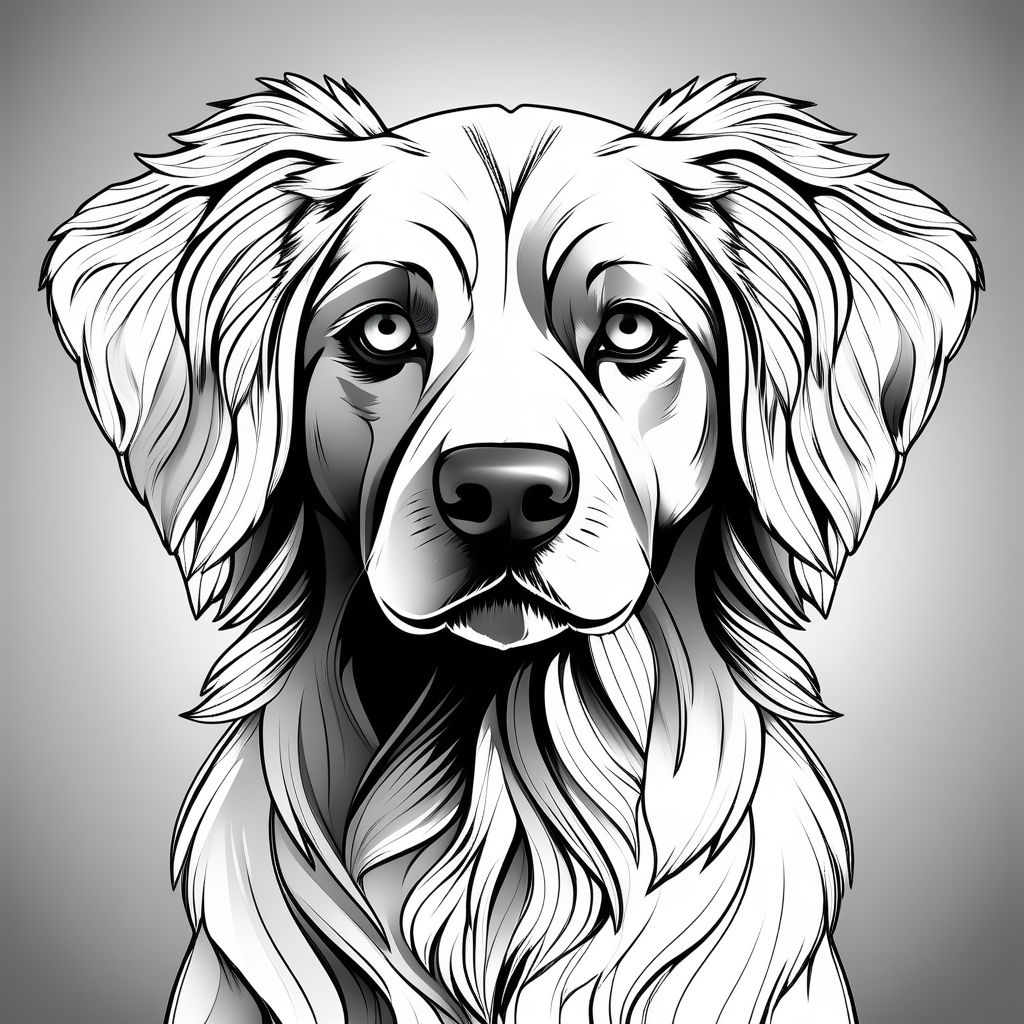 Line art Dog Drawing, Anime sketch, mammal, face, cat Like Mammal png |  PNGWing