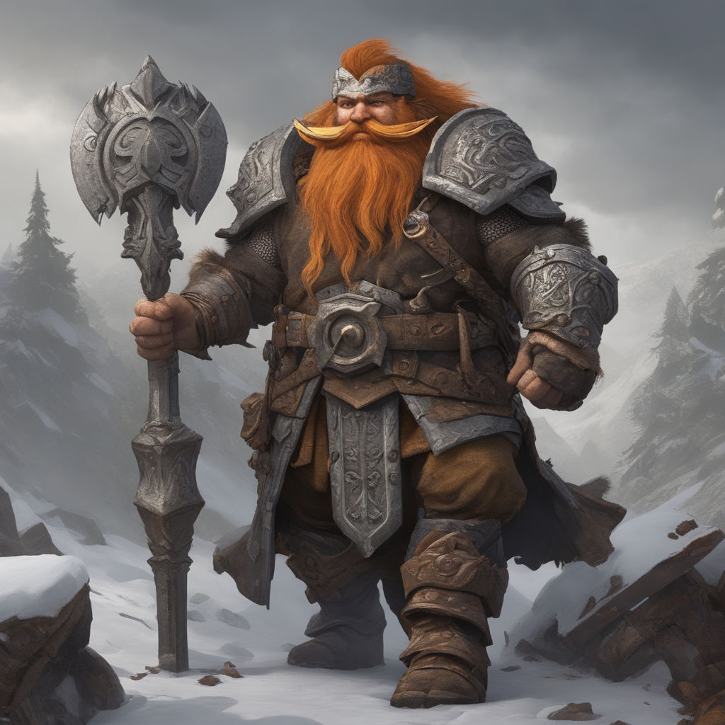 red headed dwarf man