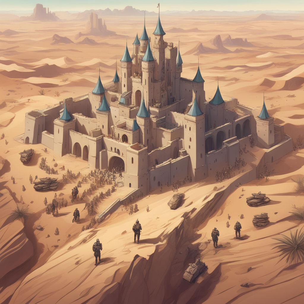 fantasy desert fortress