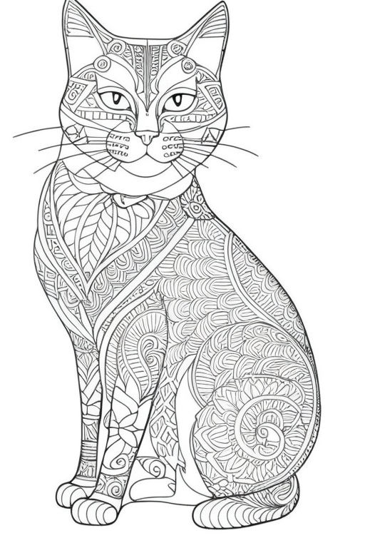 Relax. Cute hand drawn coloring pages for kids and adults