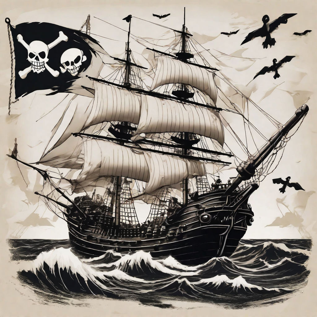 black pearl ship tattoo