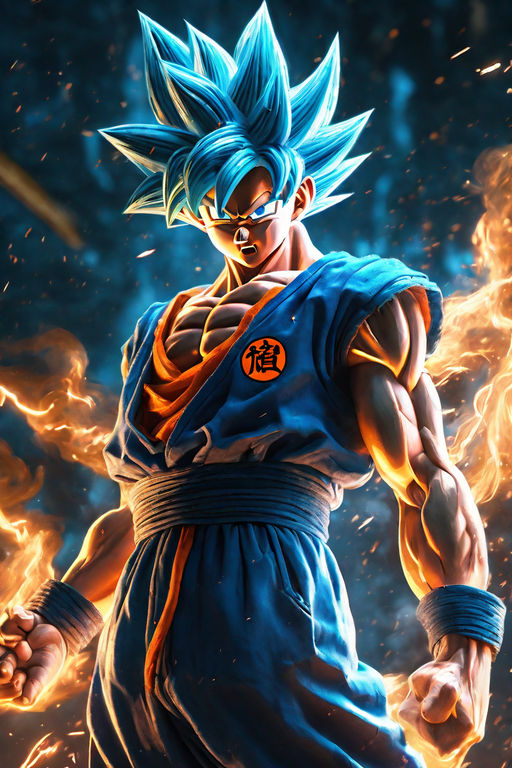 Goku Super Saiyan#aiart #4klivewallpaper #livewallpaper #4k60fps