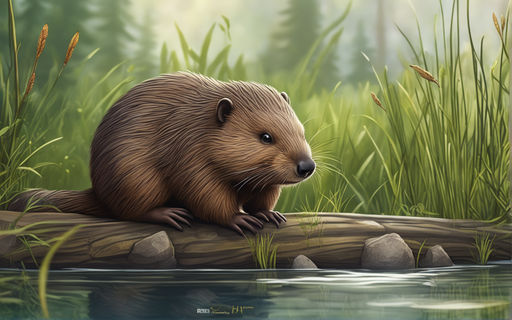 100 Critter Characters #3 Capybara Studying Hard Illustration by ESMORC