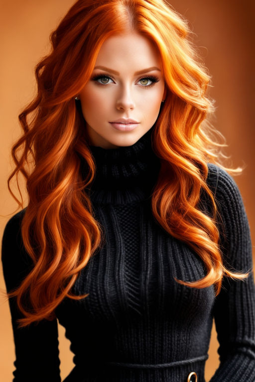 beautiful fiery orange hair