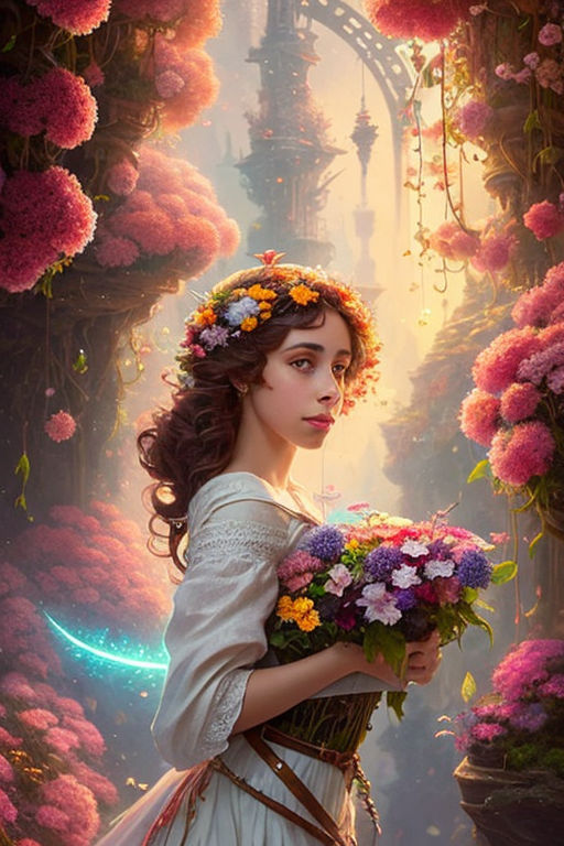 fantasy flowers art