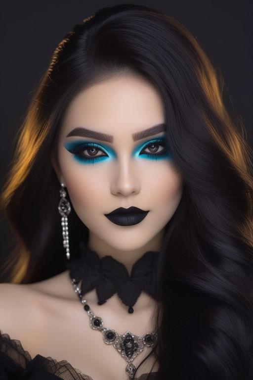 Cute Goth Makeup Anime Girl - Skin 1