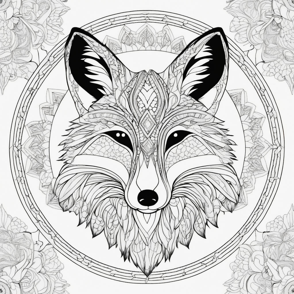 intricate coloring pages nature