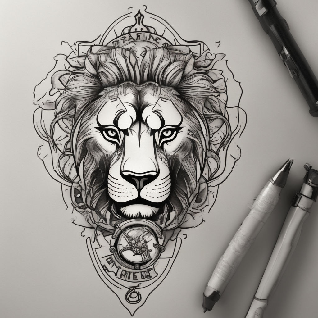 Lion Head tattoo by Pavla Poppy | Photo 21446