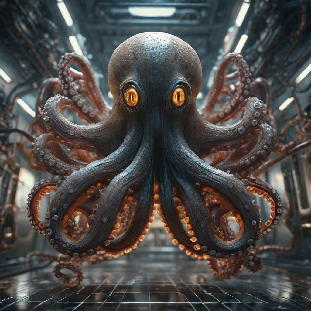 ArtStation - Angry Squid (Octopus)