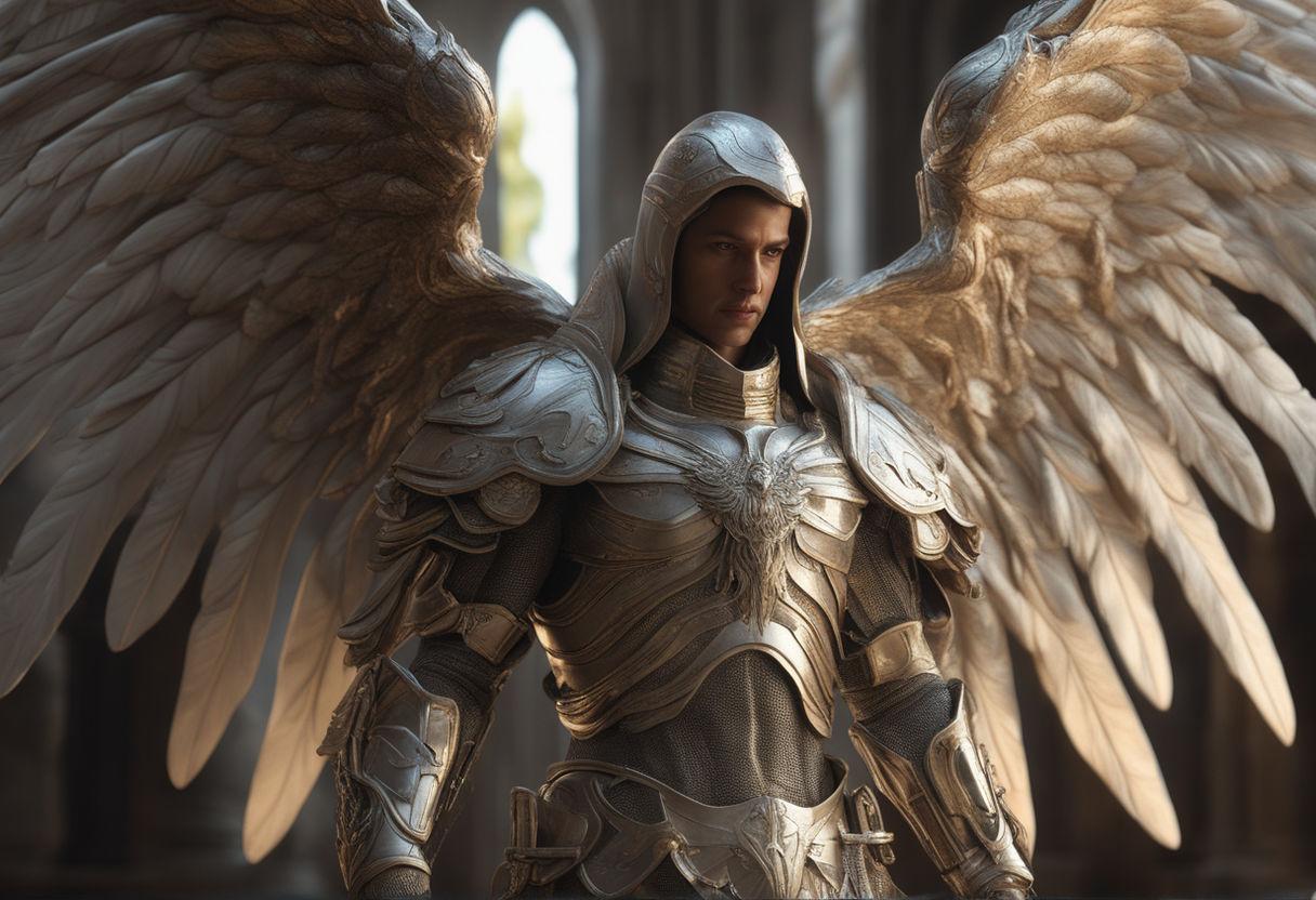 male angel warrior