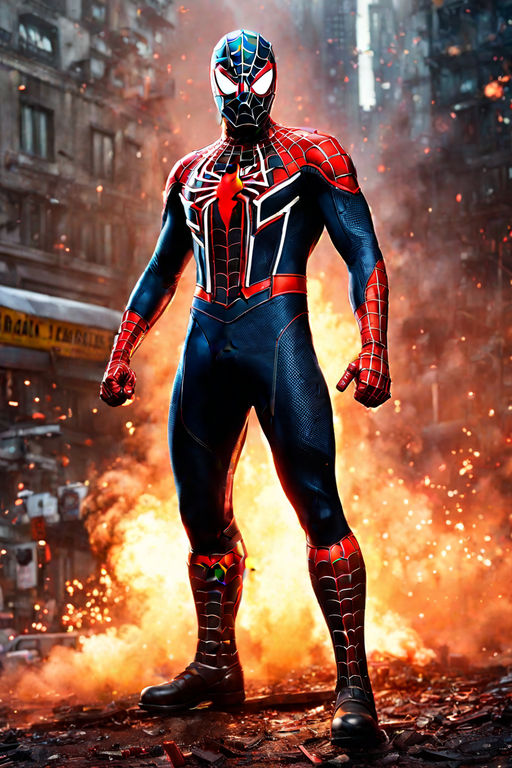 Spiderman Black Suit Standing Pose 3D Model $159 - .3ds .blend .c4d .fbx  .max .ma .lxo .obj - Free3D