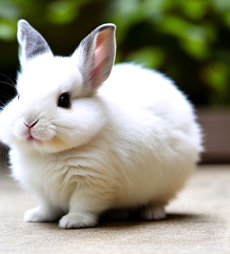 cute little white bunny