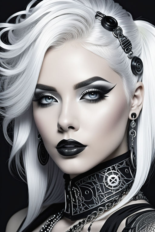 detailed goth makeup - Playground