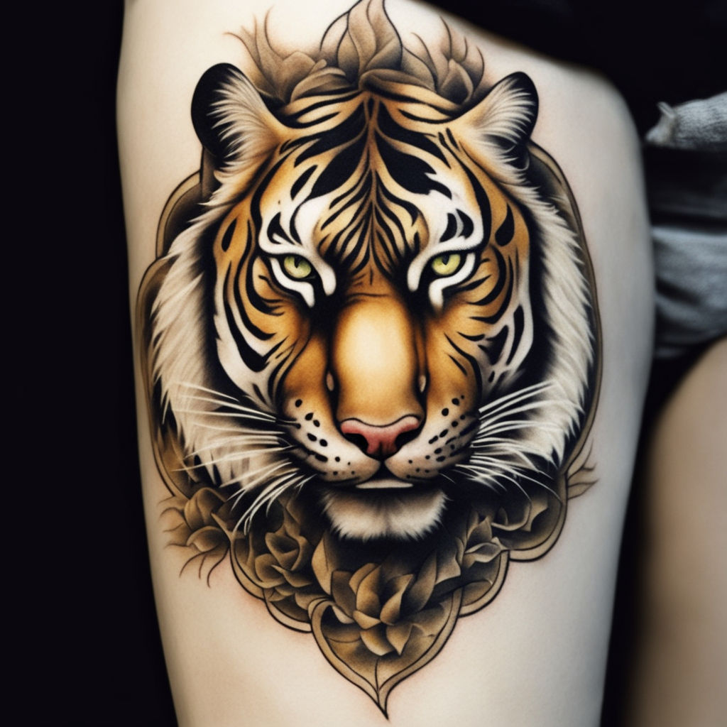 Traditional tiger! Done by Jake Vantiger at 805 Ink in Santa Barbara, CA :  r/tattoos