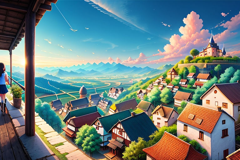 Anime Village with Lofi vibes by FearXsome on DeviantArt