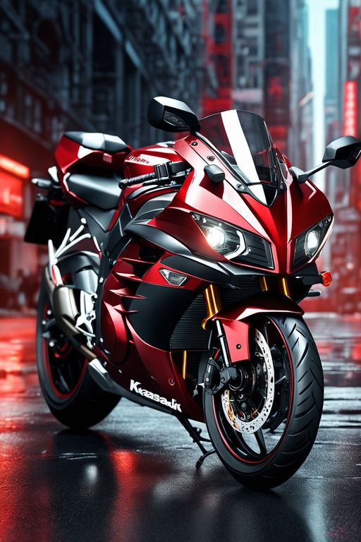 kawasaki ninja red wallpaper