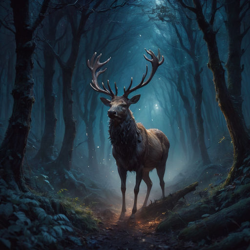 monster deer wallpaper