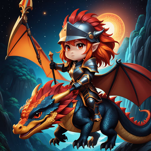 chibi dragon girl