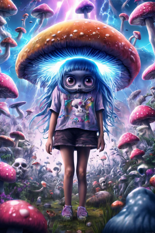 Weirdcore Mushroom Eyes