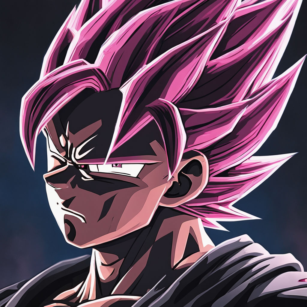 ArtStation - Super Saiyan Rosé Goku Black (Drip)