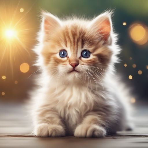 white fluffy kitten wallpaper