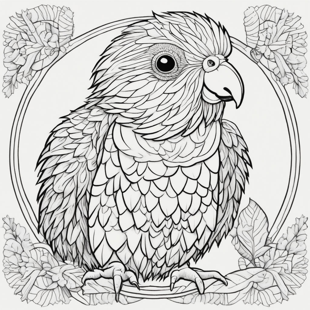 A cute parrot : r/drawing