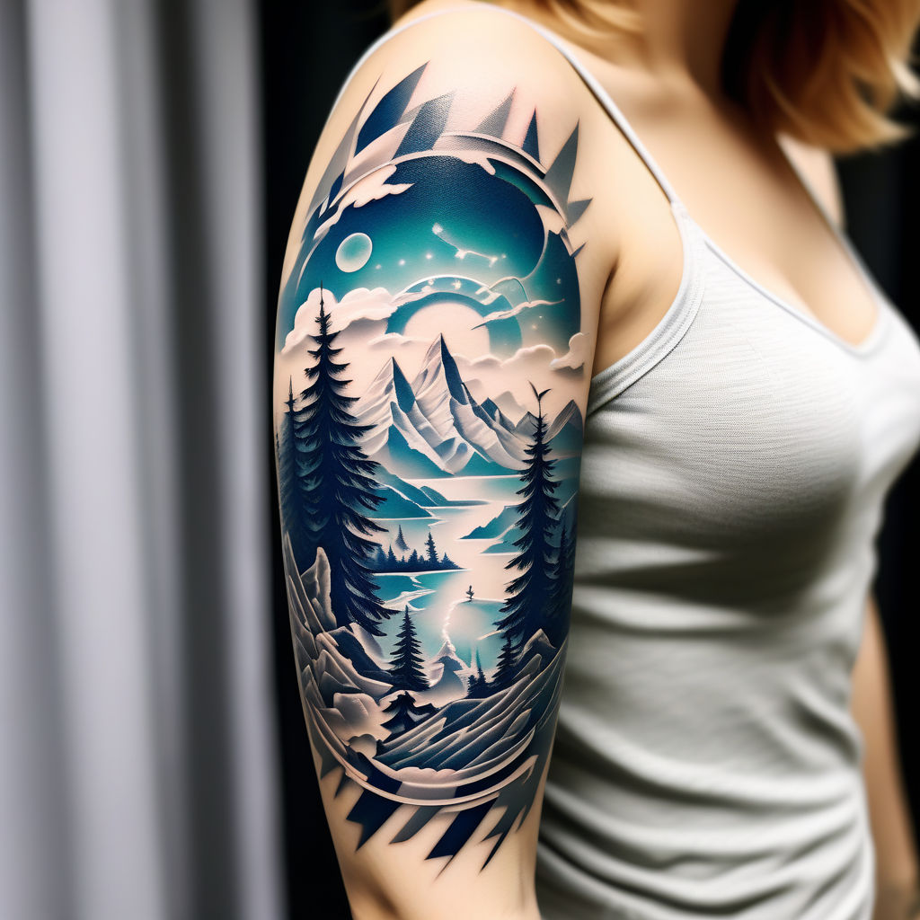 Mountain Range Semi-Permanent Tattoo. Lasts 1-2 weeks. Painless and easy to  apply. Organic ink. Browse more or create your own. | Inkbox™ |  Semi-Permanent Tattoos